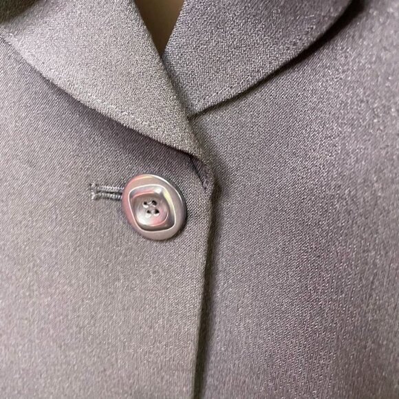 Preston & York Plus Size 18 Black Blazer Flowy Collar Button Front u - Picture 4 of 11